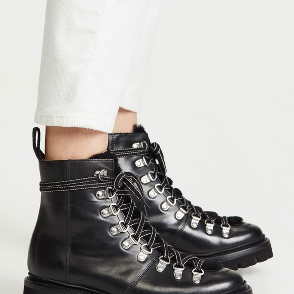 grenson nanette shearling boots